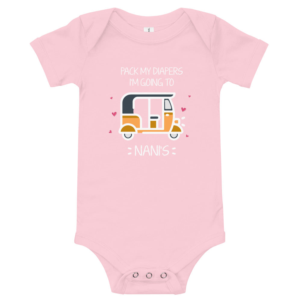 Going to Nani's Baby short sleeve one piece