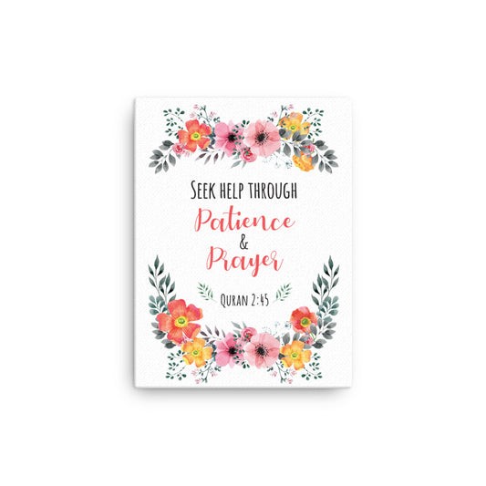 Seek Help Through Patience - Canvas