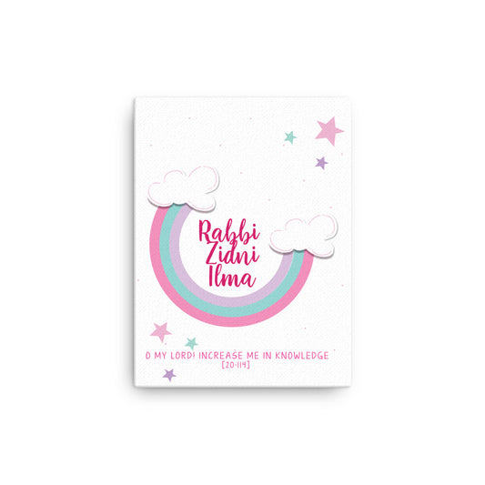 Rabbi Zidni Ilma Pink - Canvas