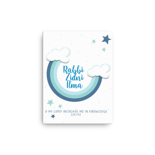 Rabbi Zidni Ilma Blue - Canvas