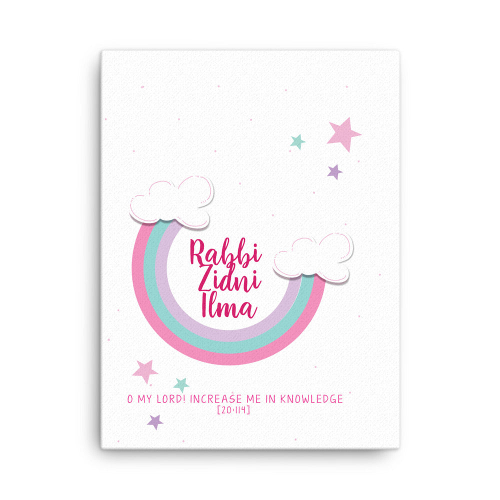 Rabbi Zidni Ilma Pink - Canvas