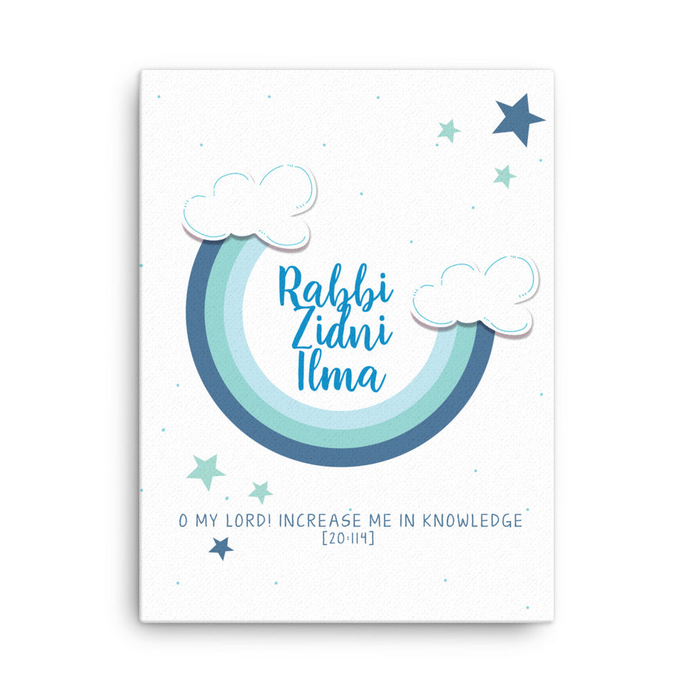Rabbi Zidni Ilma Blue - Canvas
