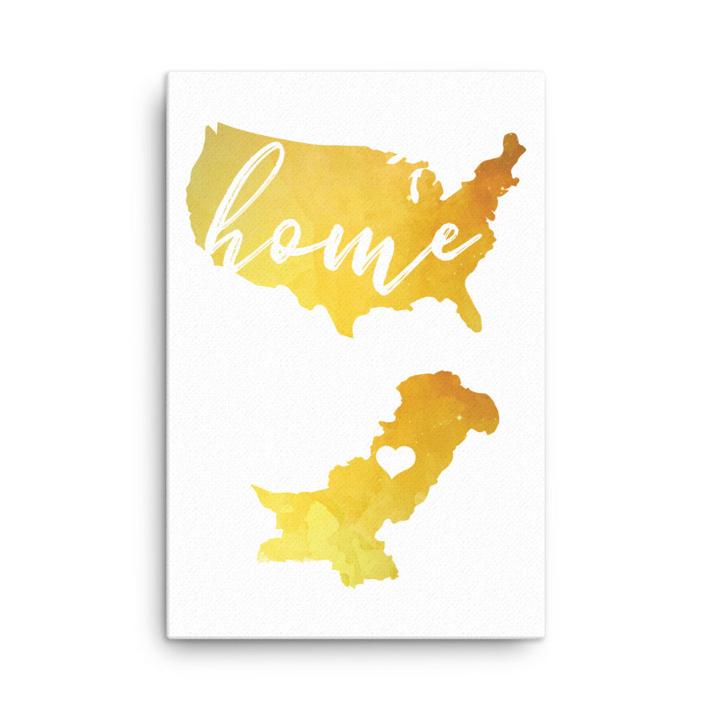 US & Pakistan Home Map Canvas
