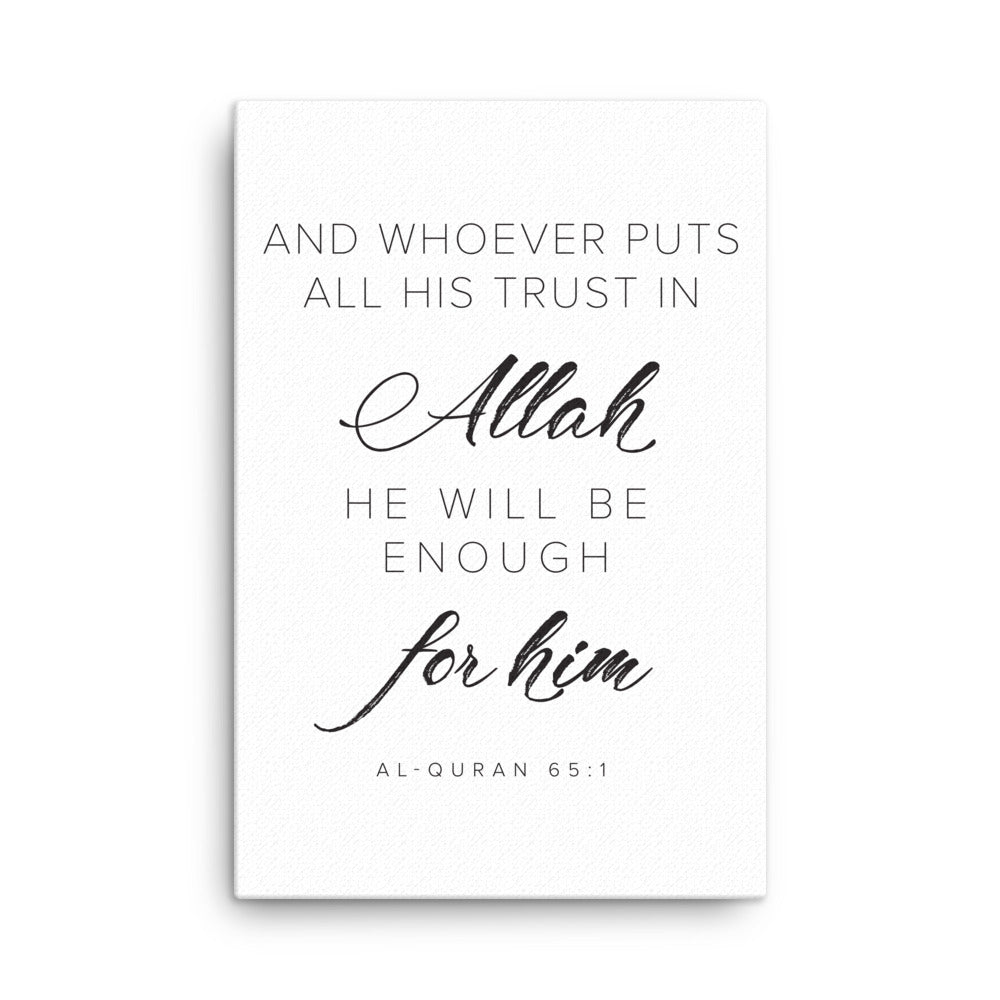 Whoever Puts His Trust - Canvas