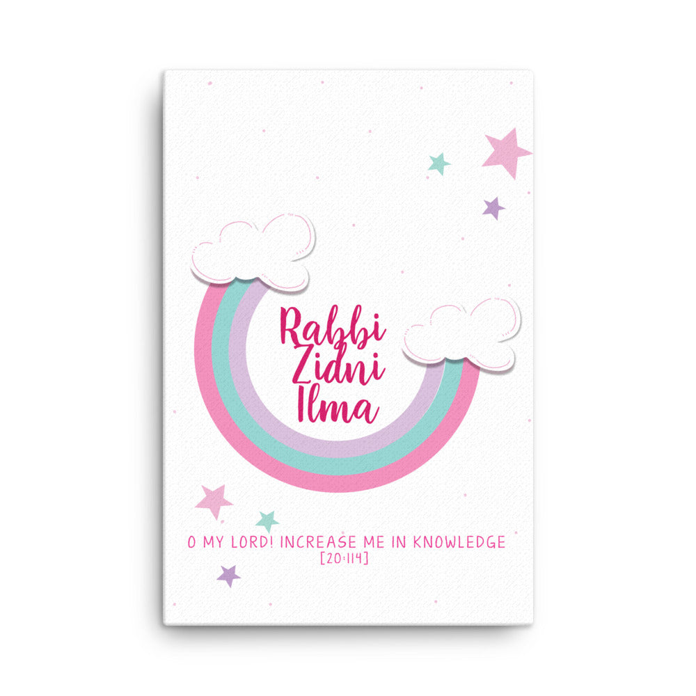 Rabbi Zidni Ilma Pink - Canvas