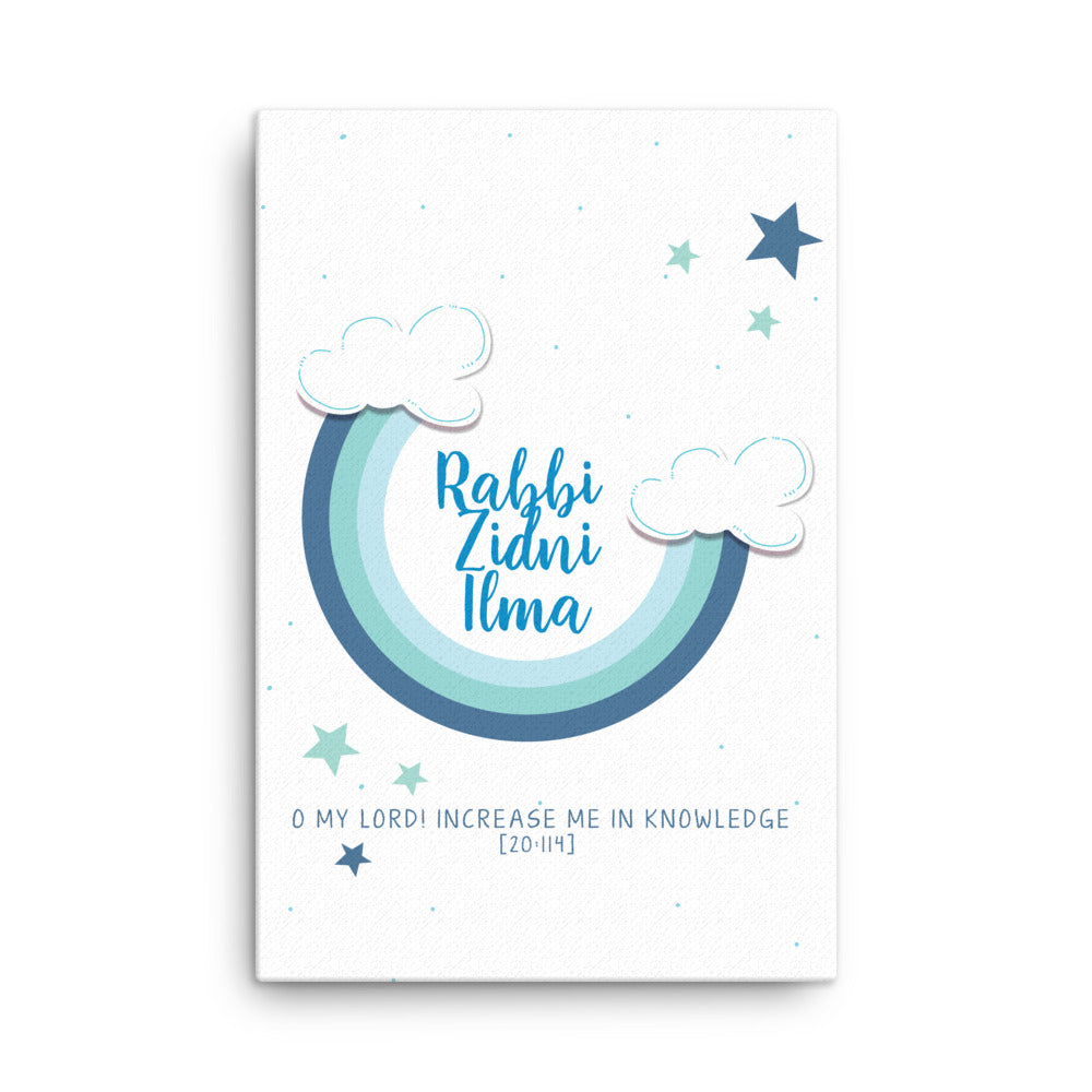 Rabbi Zidni Ilma Blue - Canvas