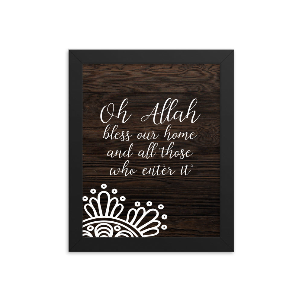 Bless - Dark Framed poster