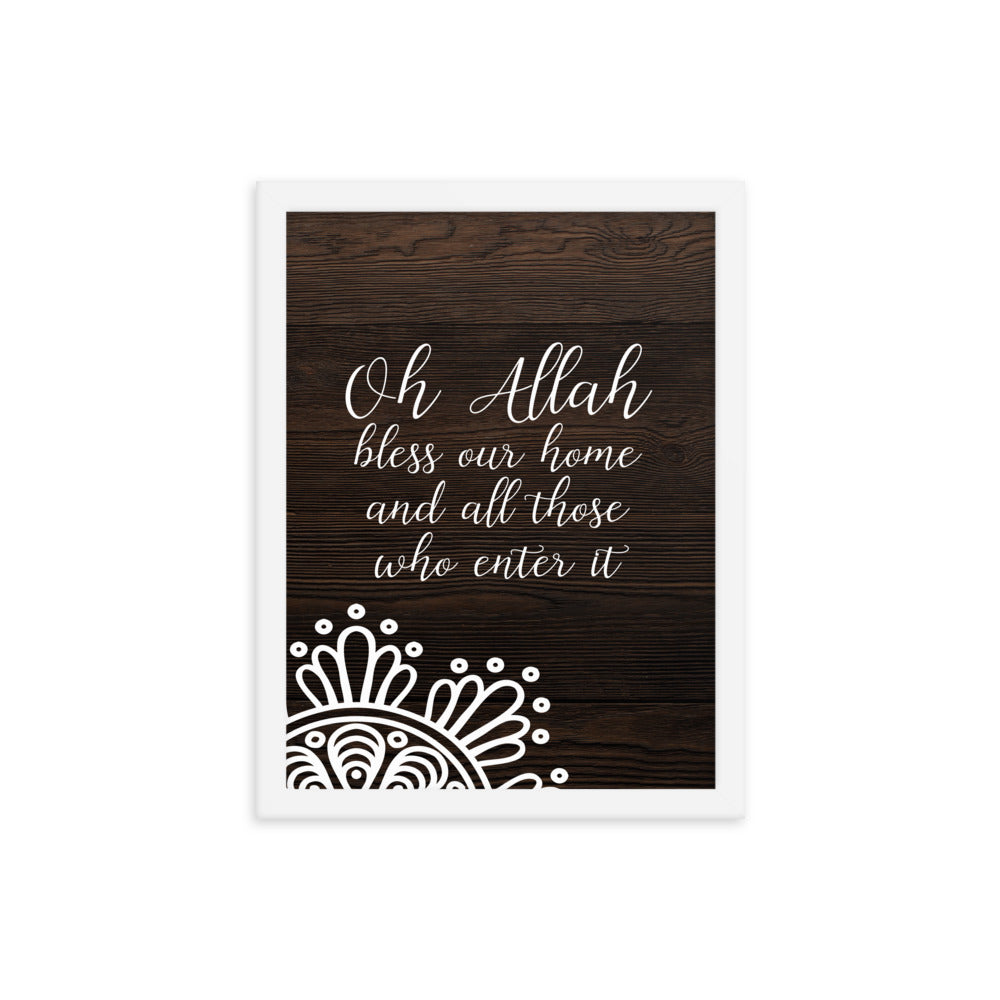 Bless - Dark Framed poster
