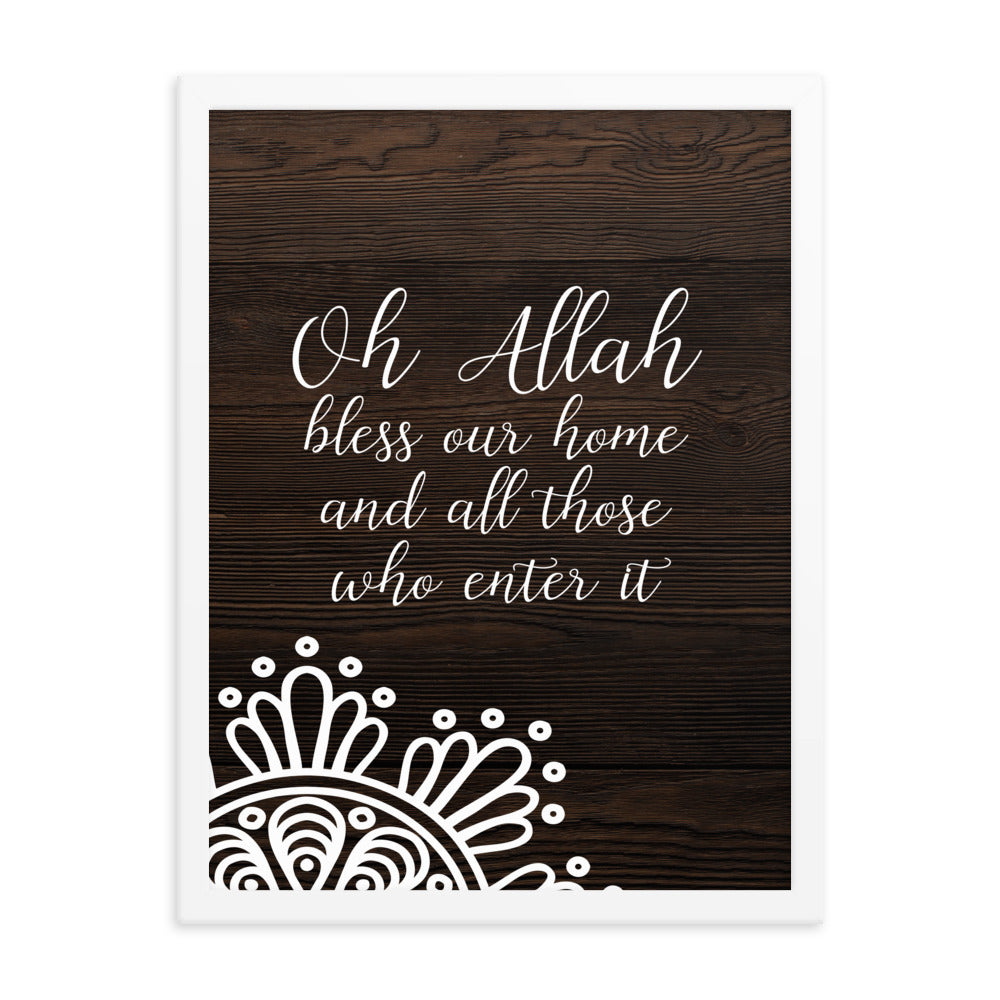 Bless - Dark Framed poster
