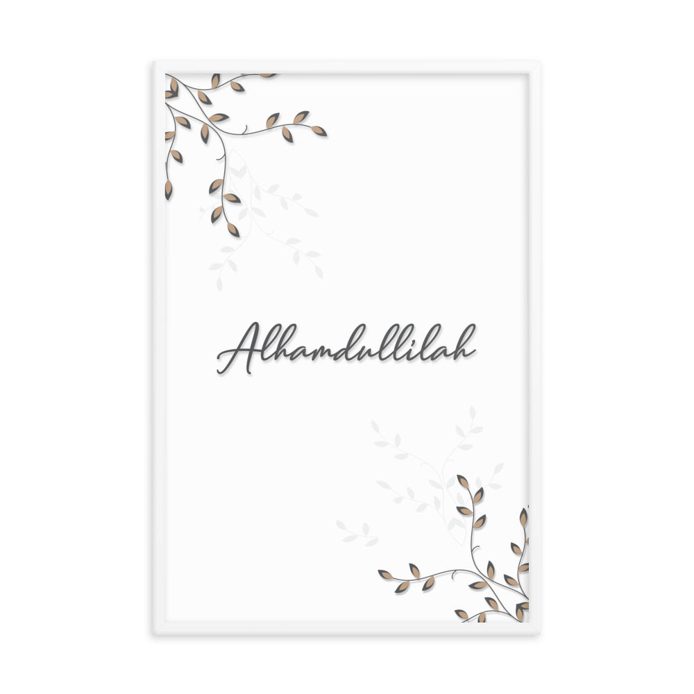 Allhamdulillah Framed Poster