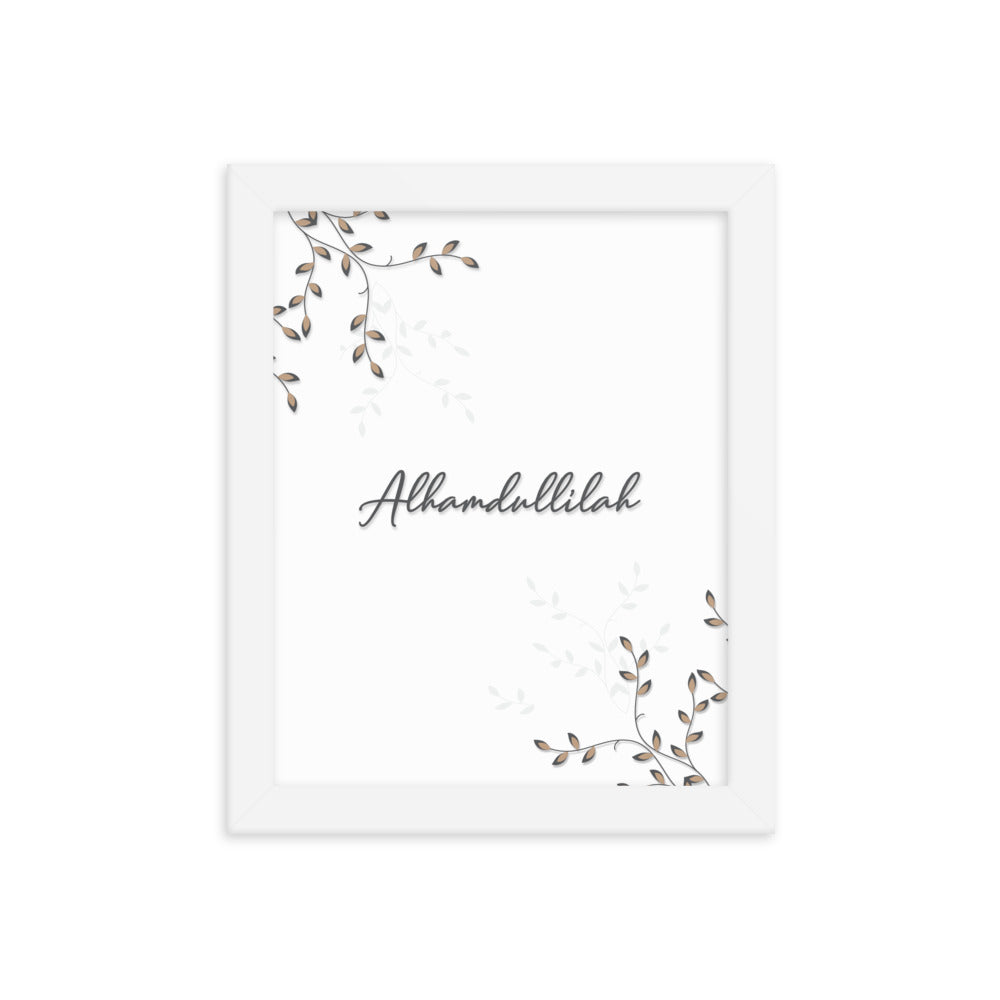 Allhamdulillah Framed Poster
