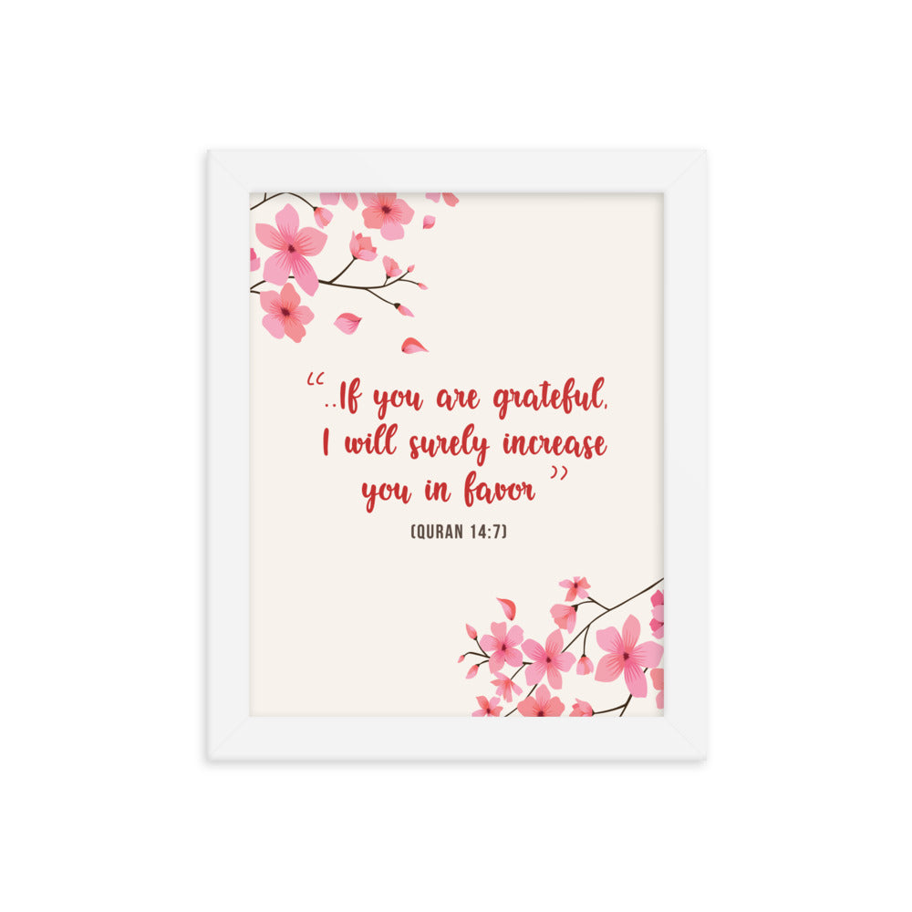 If You Are Grateful - Framed poster