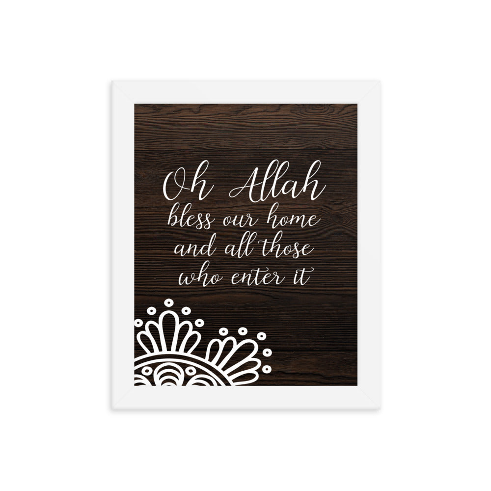 Bless - Dark Framed poster