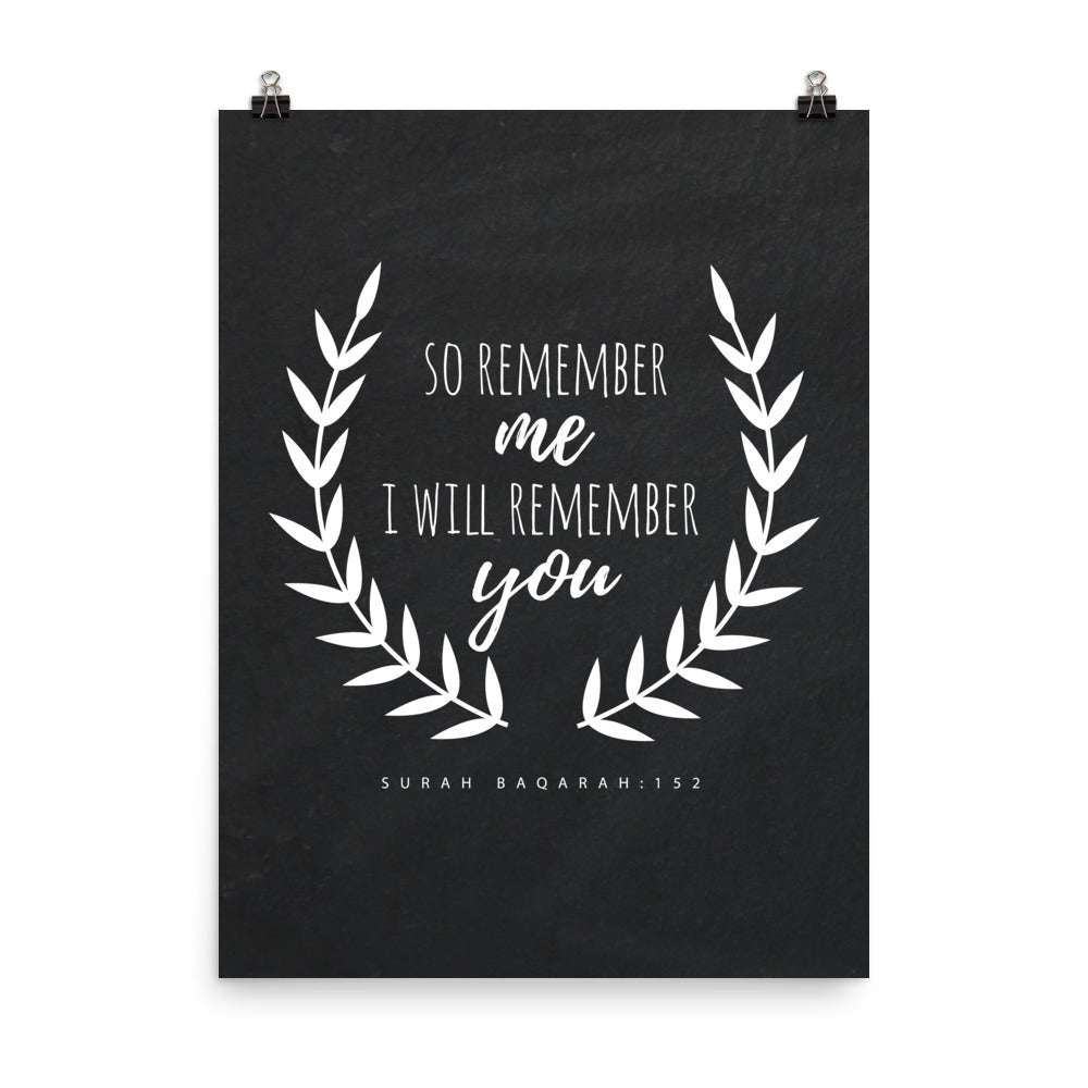 So Remember Me - Poster