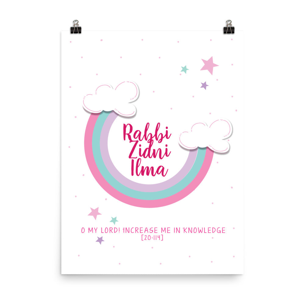 Rabbi Zidni Ilma Pink - Poster