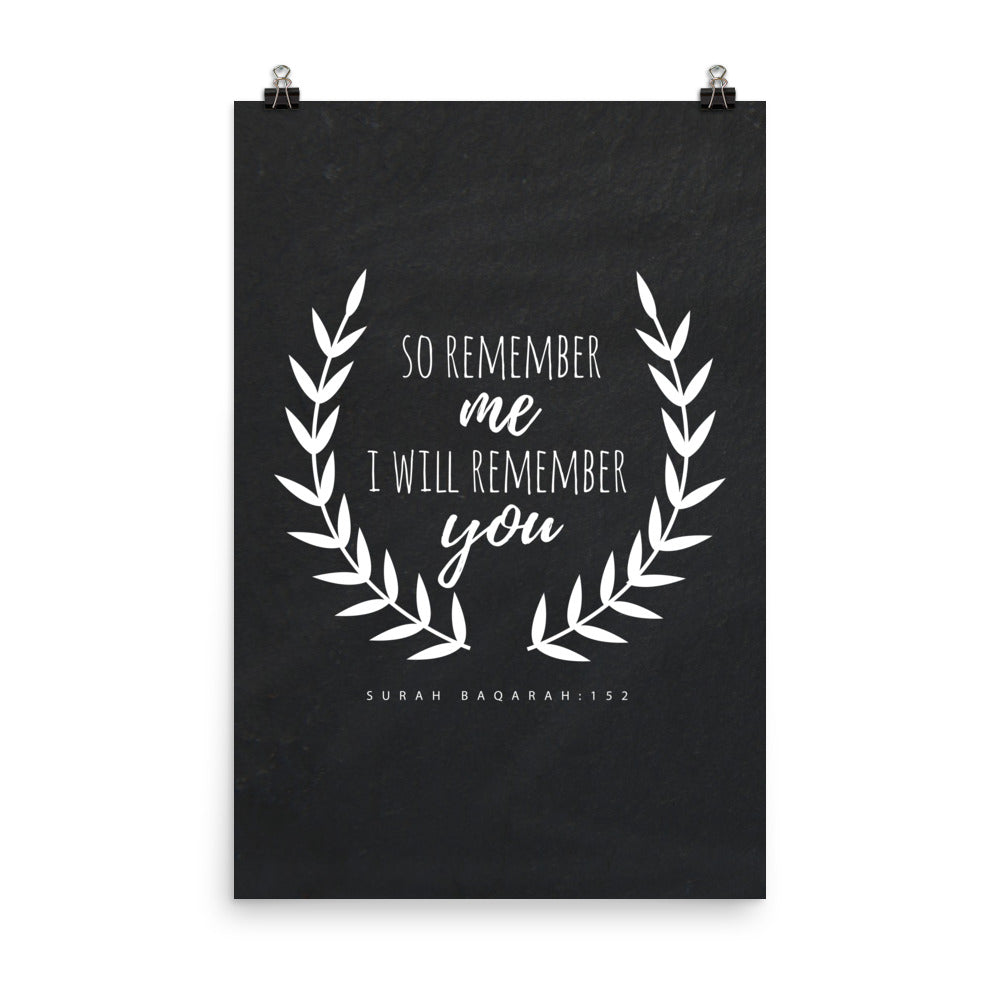 So Remember Me - Poster