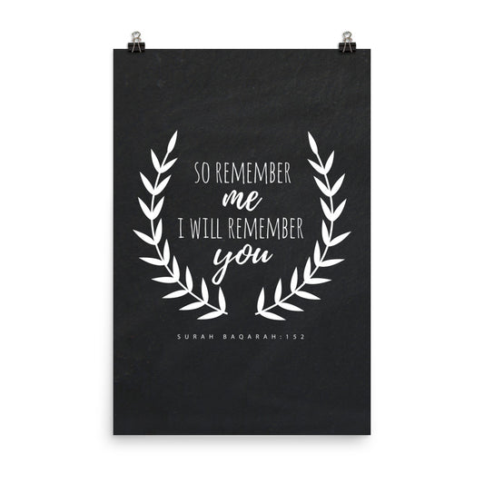 So Remember Me - Poster
