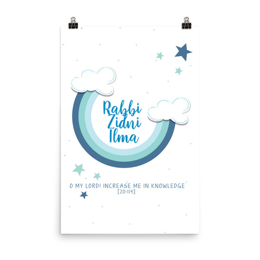 Rabbi Zidni Ilma Blue - Poster
