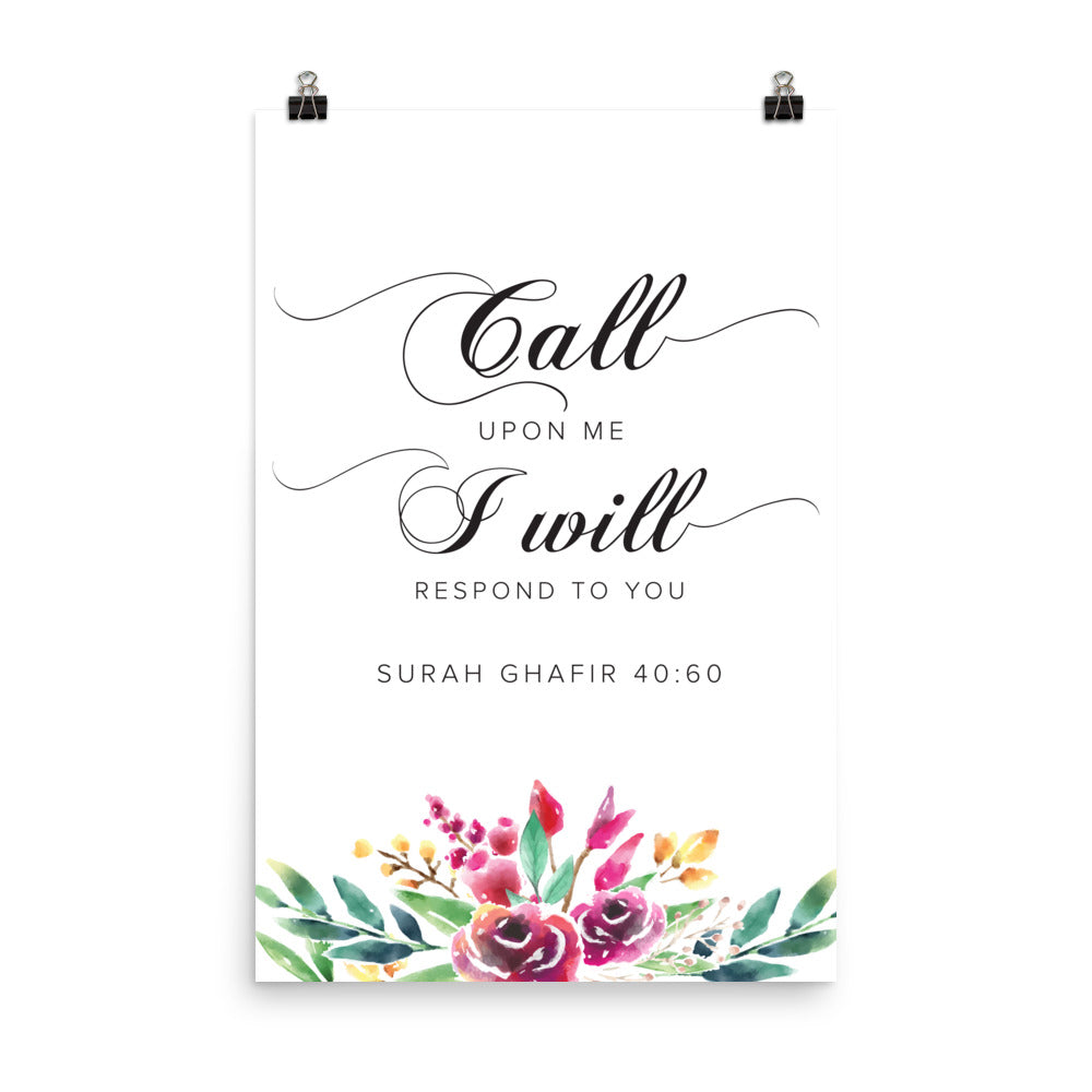 Call upon me, I will respond - Poster