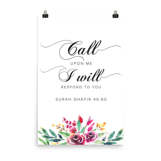 Call upon me, I will respond - Poster
