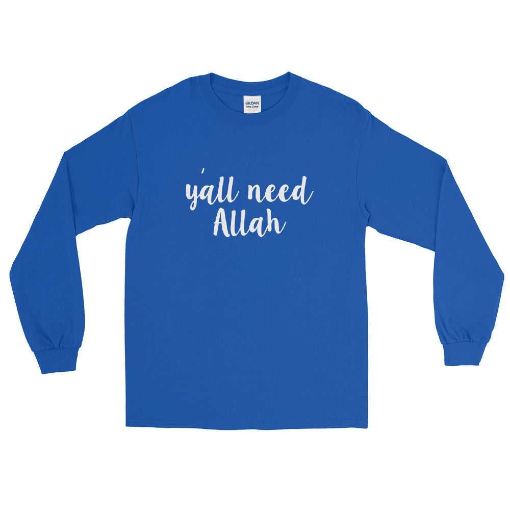 MENS-LONG-SLEEVE-SHIRT-ROYAL-FRONT