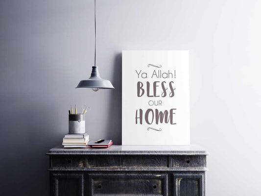 Ya Allah Bless Our Home - Canvas