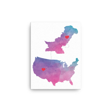 US & Pakistan Home Map Canvas