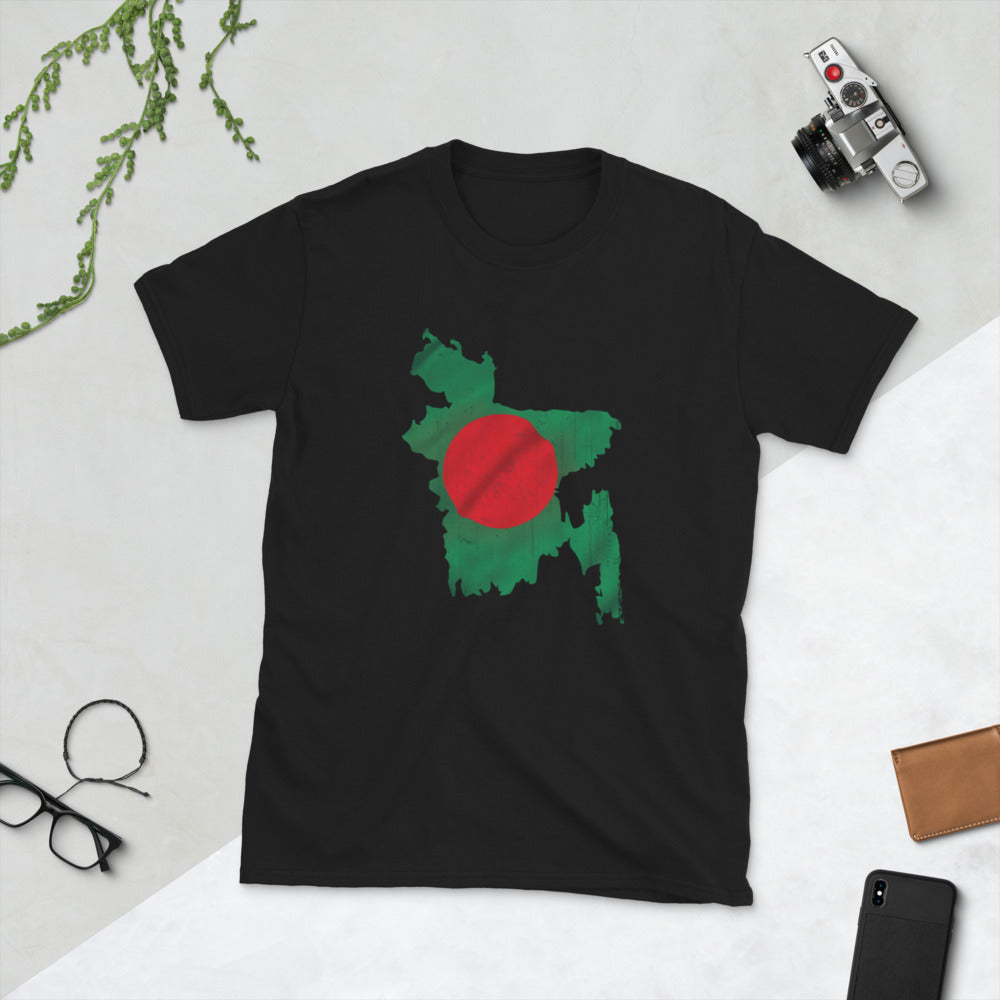 Bangladesh Flag Map T-Shirt