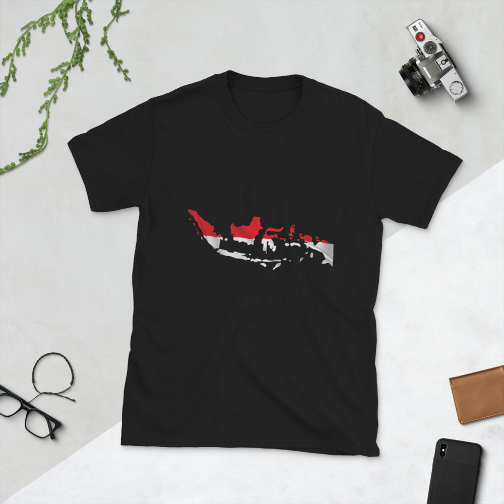 Indonesia Flag Map T-Shirt