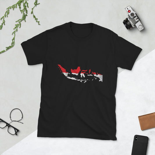 Indonesia Flag Map T-Shirt