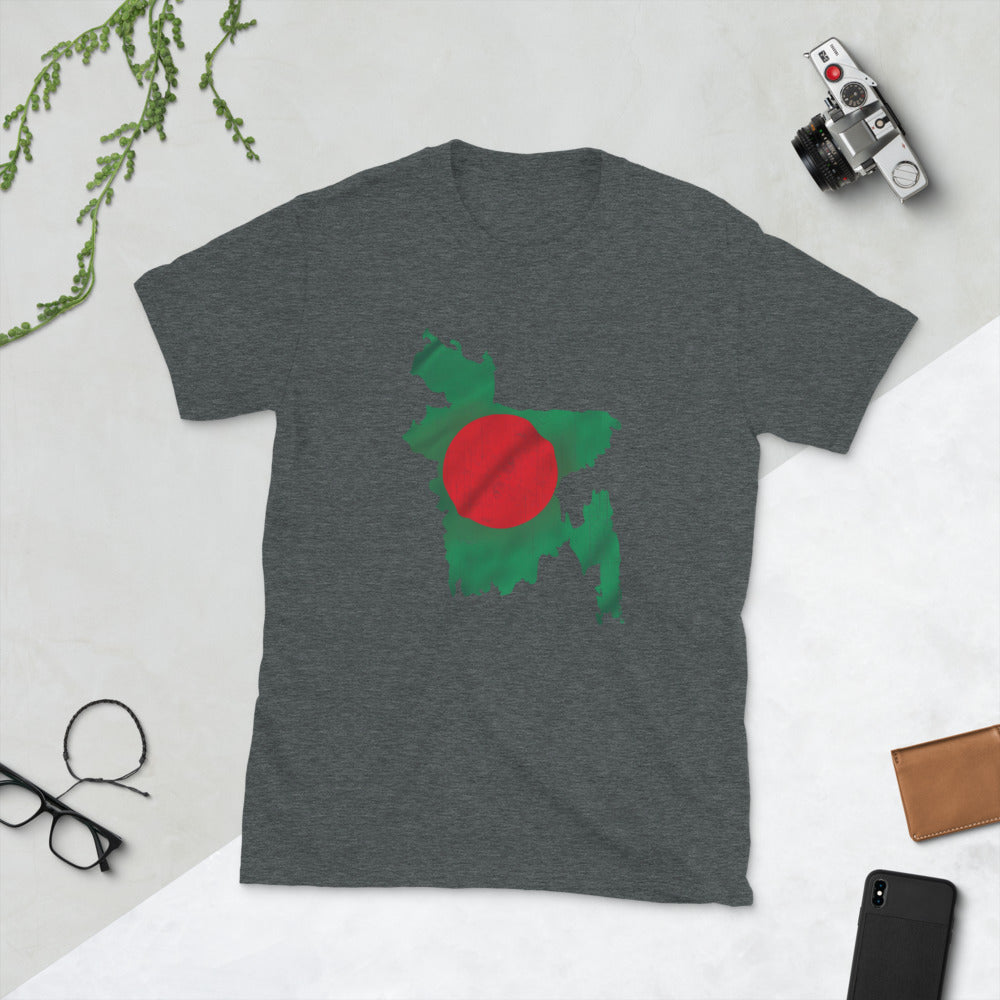 Bangladesh Flag Map T-Shirt