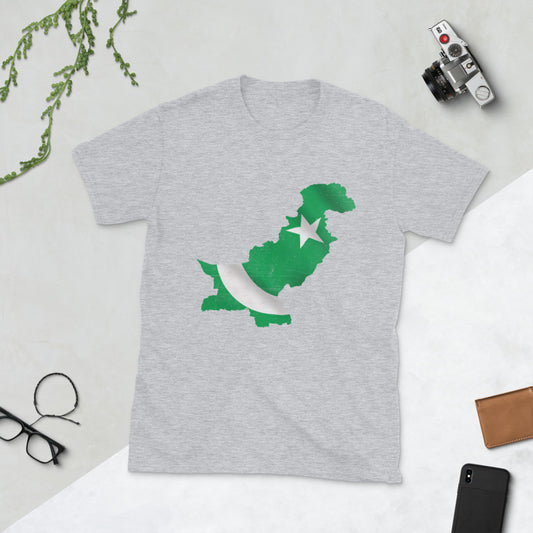 Pakistan Flag Map T-Shirt