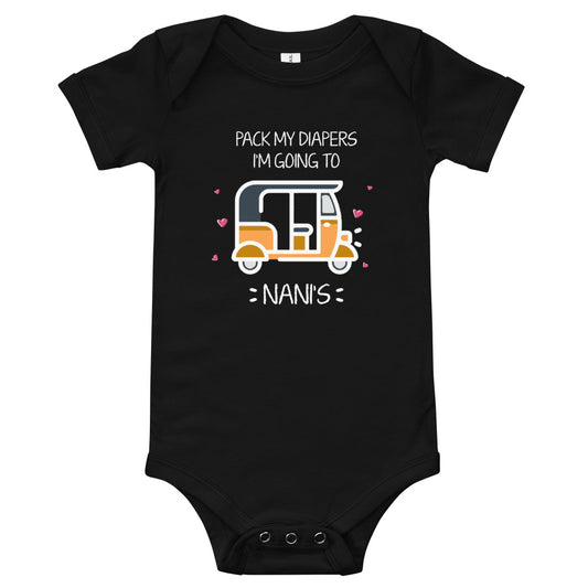Going to Nani's Baby short sleeve one piece