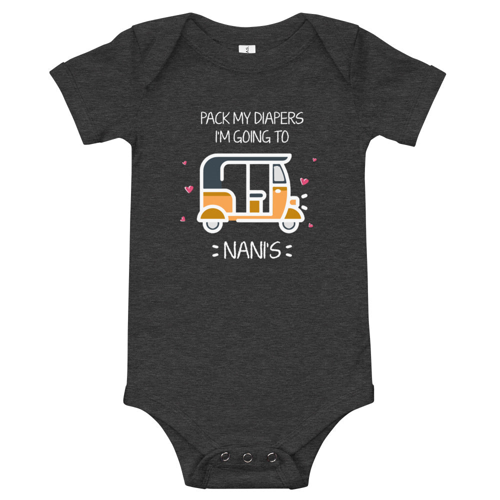 Going to Nani's Baby short sleeve one piece
