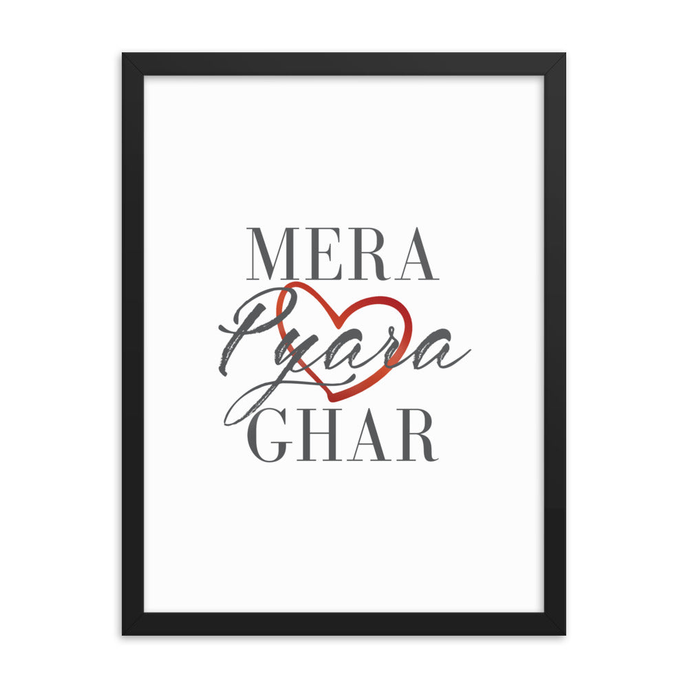 Mera Pyara Ghar - Framed poster