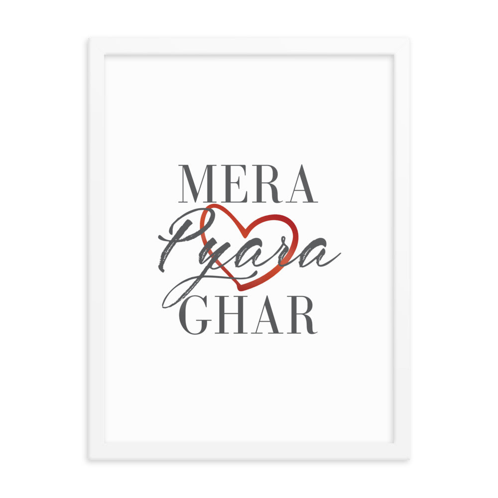 Mera Pyara Ghar - Framed poster
