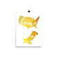 US & Pakistan Map - Poster