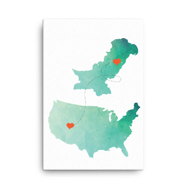 US & Pakistan Home Map Canvas