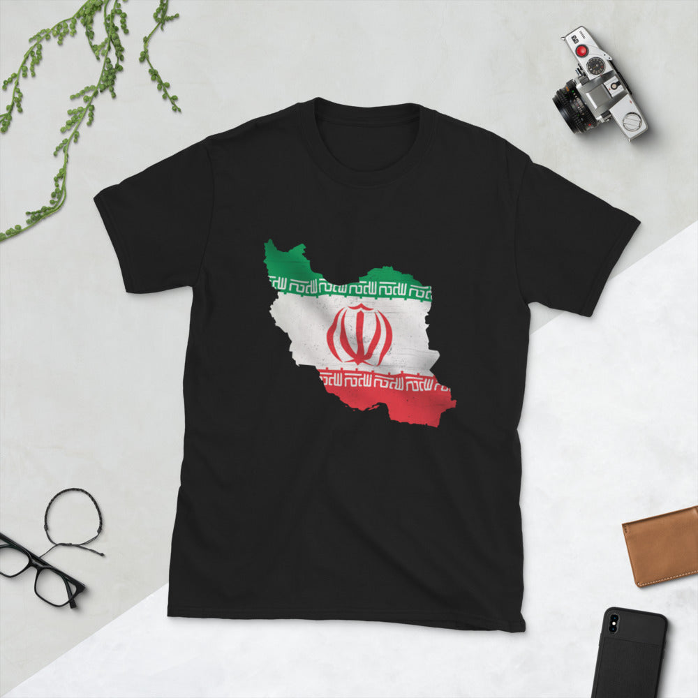 Iran Flag Map T-Shirt