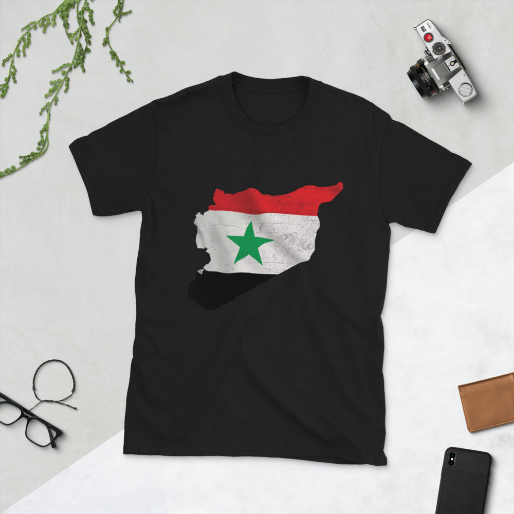 Syria Flag Map T-Shirt