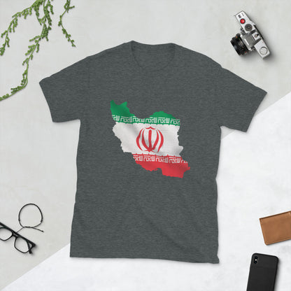 Iran Flag Map T-Shirt