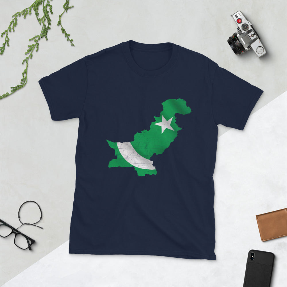 Pakistan Flag Map T-Shirt