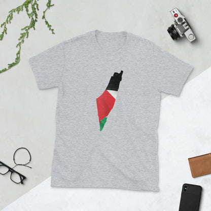 Palestine Flag Map T-Shirt