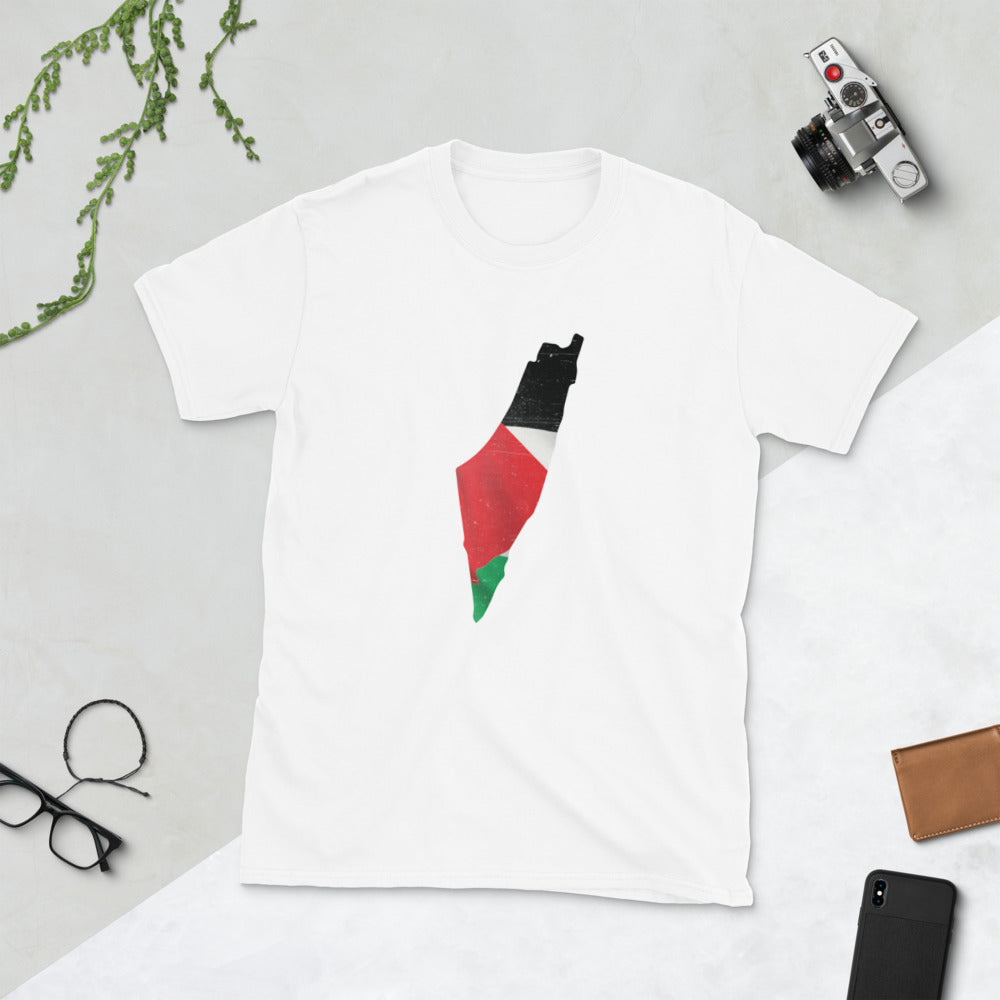 Palestine Flag Map T-Shirt
